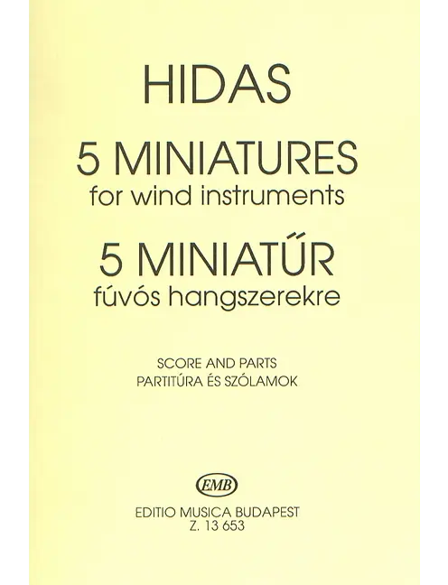 5 Miniaturen für Blasinstrumente   (zwei Klarinett